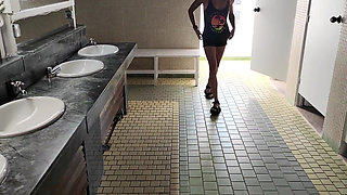 Having Fun in a Public Toilet