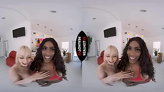 I Let My Best Friends Stepbrother Suck My Big Ebony Tits & Lick My Dripping Wet Pussy - RealHotVR