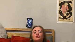 Watch this horny emo student gasp and moan in every thrust of her fingers