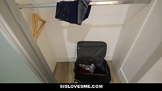 Luxurious stepsis strips down and finger fucks herself trio episodes in 1