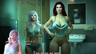 Threesome Sex in Bathroom