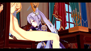 Genshin Impact Hentai - Aether X Ganyu Blowjob and Fucked - Japanese Asian Manga Anime Game Porn