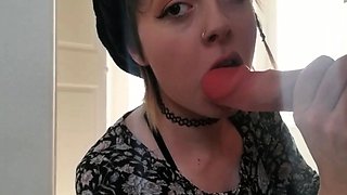Wet Teen Dildo Blowjob