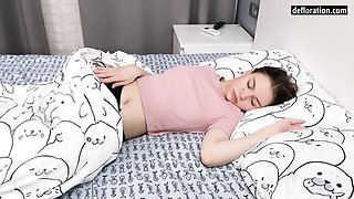 Amateur scene with tireless side chick from Defloration TV