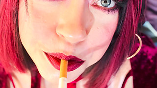 Velvet & Cigarettes! Tina Snua Chain Smoking 2 Cork 100 Cigarettes - Drifting OMI OME Snap Inhales Smoker