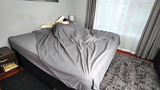 Pissing on 2 Girls in Bed Then They Wet Their Panties and Make Out Soaked in Piss