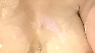 Busty brunette hoe shows off pussy in close up pov style