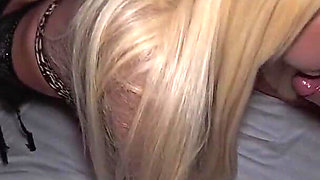 Deepthroat Facial Blonde Slut Sucking Rich Fan