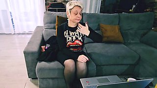 POV on my mature MILF pussy while I masturbate and use a dildo