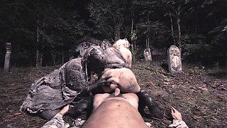 X Virtual 11 Walking Zombies in 180°