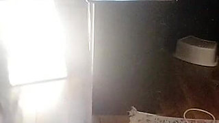 Amateur Woman Has Fun Trying on Clothes and Cutting Them