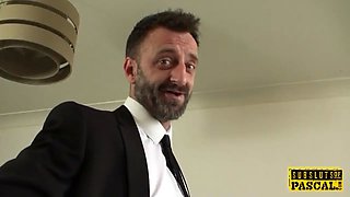 Black uk dicksucker gets Cum In Mouth