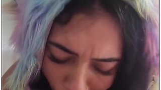 Sloppy Blowjob With My Friend. Deepthroat And Cum In Mouth - La Paisita