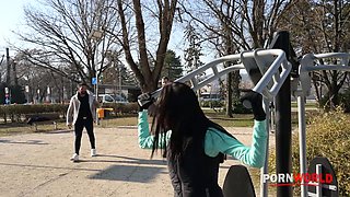 Fitness Chick Alyssa Bounty Takes Back Two Playful Rogues For DP Threesome GP2706