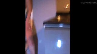 Moosedominator blows Rachel's mind as her big tits get tied to the ceiling and she rides a huge black victor dildo