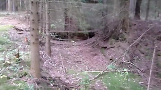 A fatal walk - Fucked, punished and totally filled with piss in a German WW2 bunker