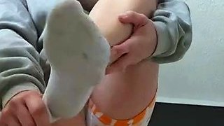 Blonde emo amateur solo masturbation