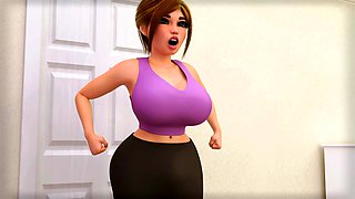Moster cock futa mommy fucks petite daughter - 3D Animation