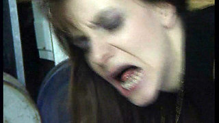 Perfect German wife fucked hard by mechanic in the workshop