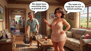 Unexpected Passion Awakens Grumpy Mother-in-law During Countryside Getaway Trip - Ai Generated