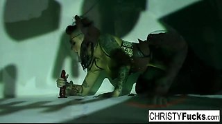 Christy the Pirate plays with her amazing ass and tight wet
