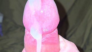 This wad of thick cum felt great cumming out!