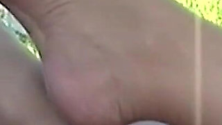 Real Amateur Homemade Stepaunty Wears Nylon Stockings Shows Arches & Huge Tits in Car