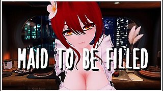 Filling Up Your Bunny Maid With Car Toon