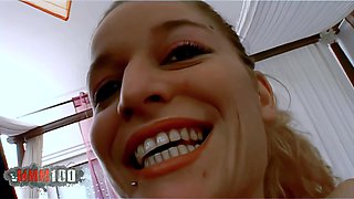 Blonde Babe Carla Bandera & Terry Kemaco fucking on the bed - MMM100