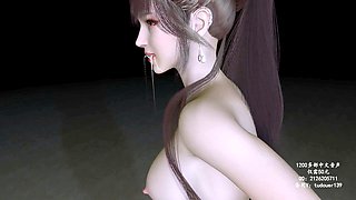 Sapphic anime sex adventure with sexyoxl in 3D