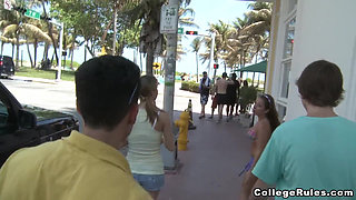 College Rules - Having Fun with Friends Fucking and Getting Naked on Public