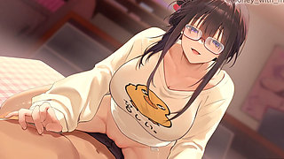 He Rubs My Cock with His Clit on the Bed // Vlover Game #5 All Scenes