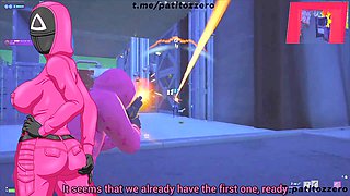 Squirt games, squid game, korean girl