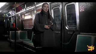 Beautiful Stranger Sucked Me in Train - Mollyredwolf