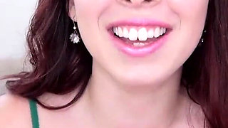 Cute redhead Erin Grey POV blowjob cum swallow