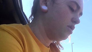 Busty amateur teen outdoor hardcore facial action