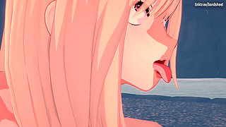 Marin Kitagawa Three Studs at a Beach Hideaway to Get a Sticky Bukkake