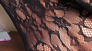 Long Green Toenails Nylon Foot Domination - Blonde MILF Footjob
