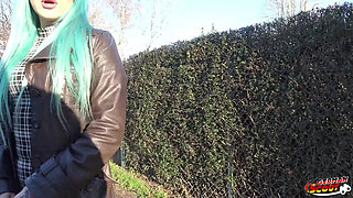 German Scout - Blue Hair Crazy Indre Baltic Talk to First Time Casting Fuck