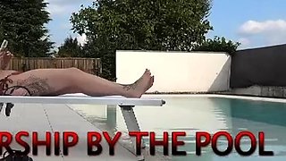 Lady Scarlet - Foot Worship By The Pool Mobile