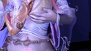 3D Super Sexy Cosplay Model Naked Her Huge Boobs