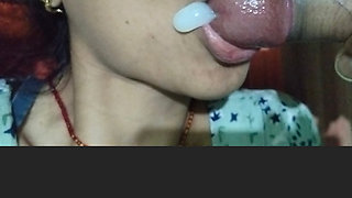 Cum in mouth for the first time with deep throat mouth fuck