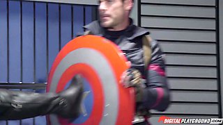 Charles Dera's Patriotic Passion in Wild Cosplay Seduction