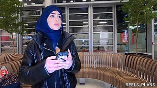 The Veiled Iranian Gets Fucked Anal In The Toilet And In A Corridor To Pay For The Plane !!! - Nadja Lapiedra