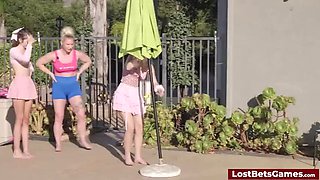 Wild Strip Game Show: Loser Teen Recites National Anthem and Undresses