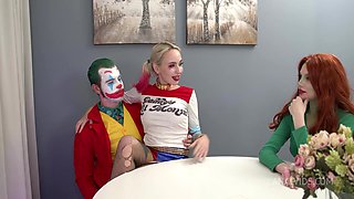 Joker dirty anal fucked Harley Queen and Poison Ivy FLX025 - AnalVids