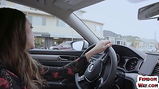 Fem nympho bitches seduce big dick guy in threesome sex