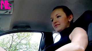 Nyllady Revving in Black Estrad Sandals on Barefeet