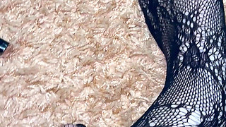 Playing with My Legs in Sexy Stockings and Heels