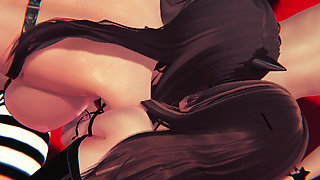 Mistress Teaches Her Submissive To Have Sex With A Man - 3D FULL Animation